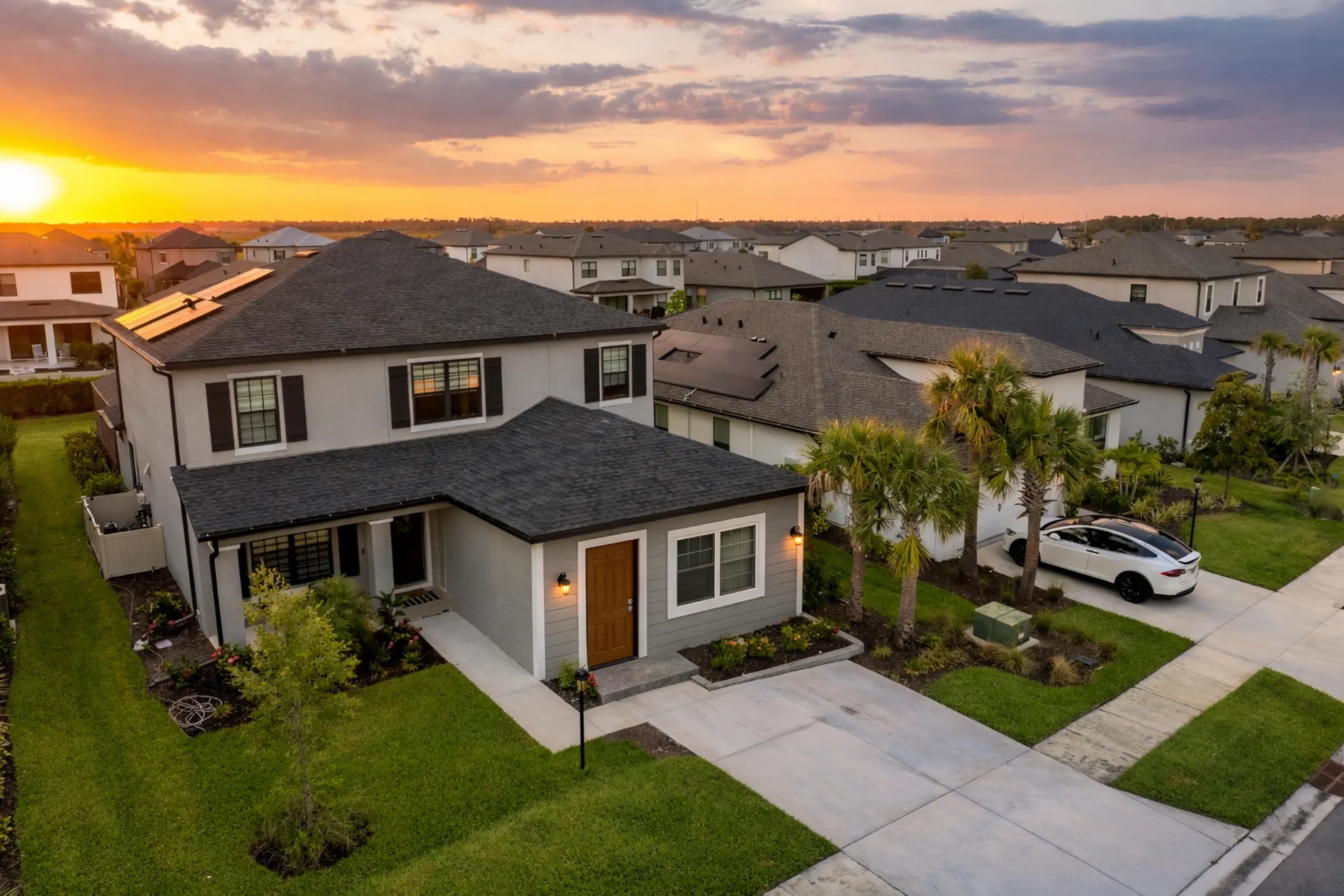 Garage conversion ADU with private entrance connected to a residential home in Dallas Texas