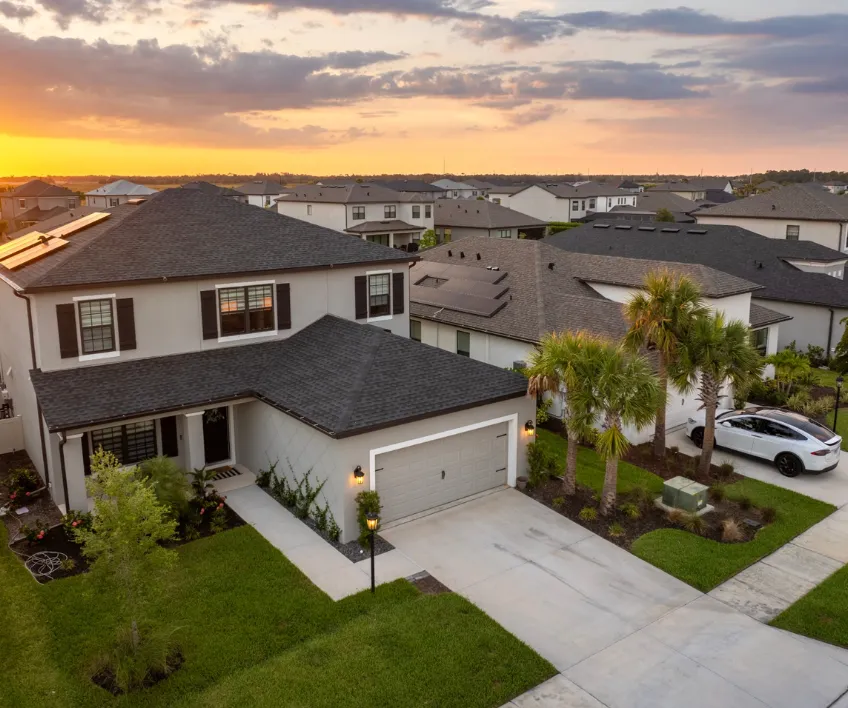 Garage conversion ADU project on a suburban home property in Dallas Texas